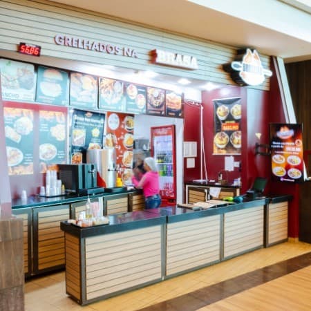 Imagem de interna da loja braseiro grill