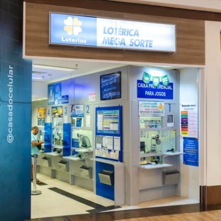 Imagem de interna da loja loterica mega sorte
