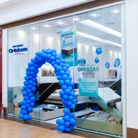 Imagem de interna da loja ortobom