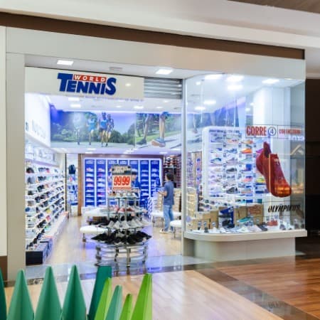 Logo da loja world tennis