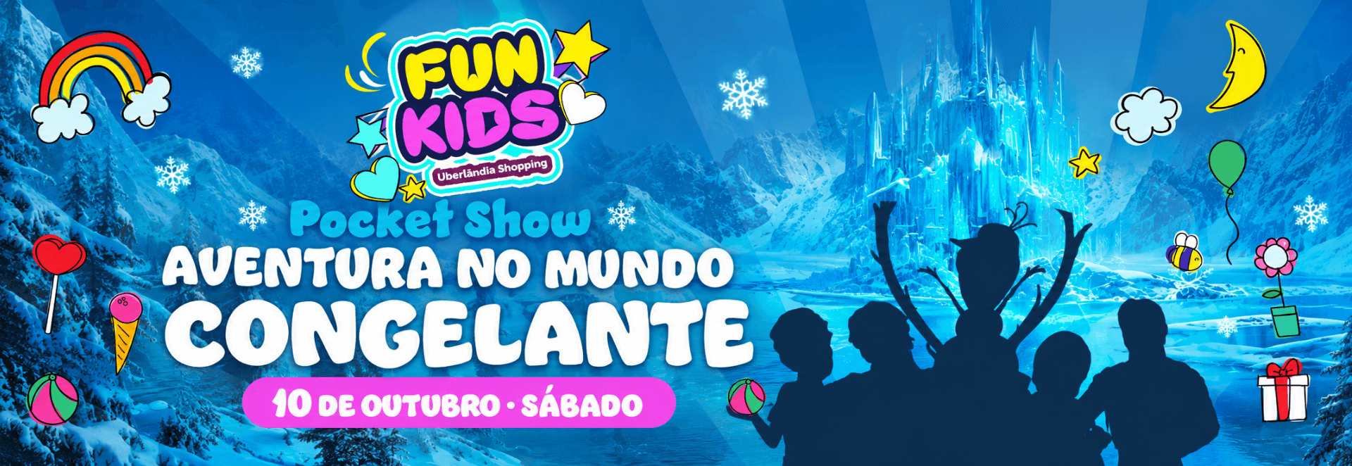 Banner do evento Aventura no Mundo Congelante