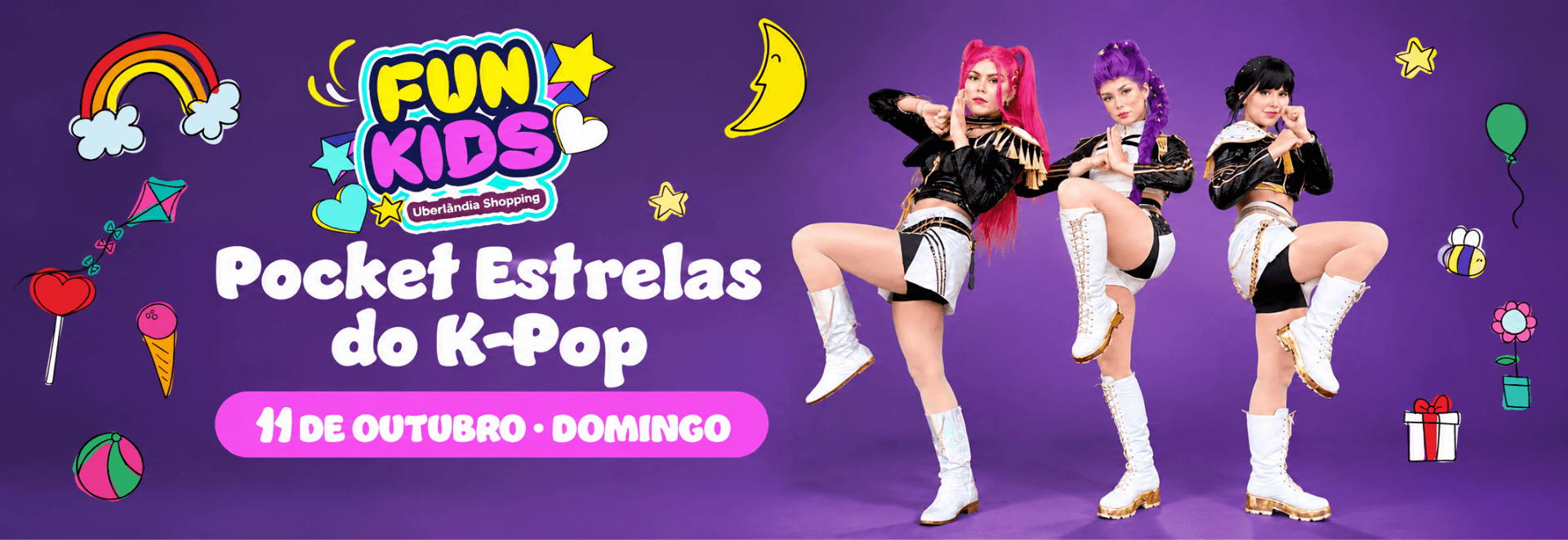 Banner do evento Estrelas do K-Pop