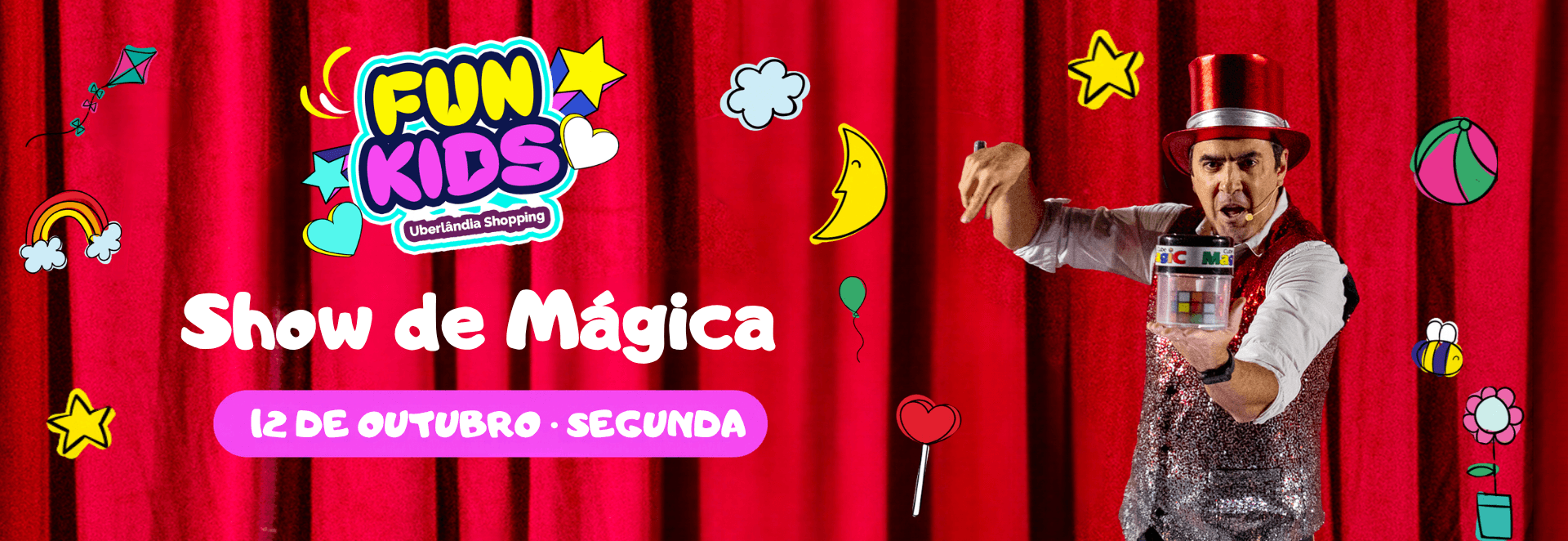 Banner do evento Show de Mágica