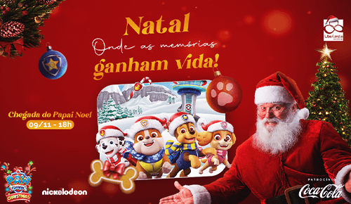 Banner do evento Chegada Papai Noel