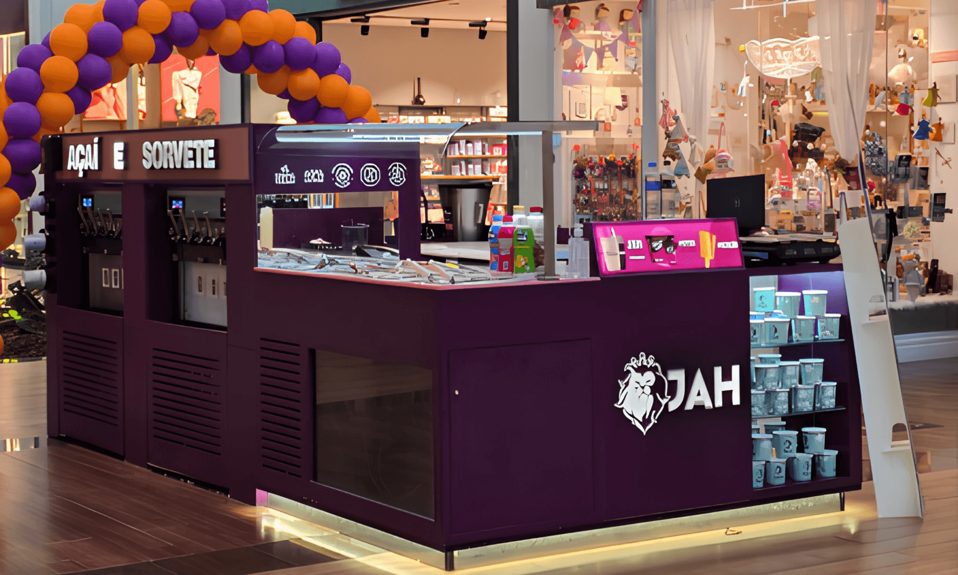 Banner do evento Mais sabor e refrescância: Jah do Açaí chega ao Uberlândia Shopping