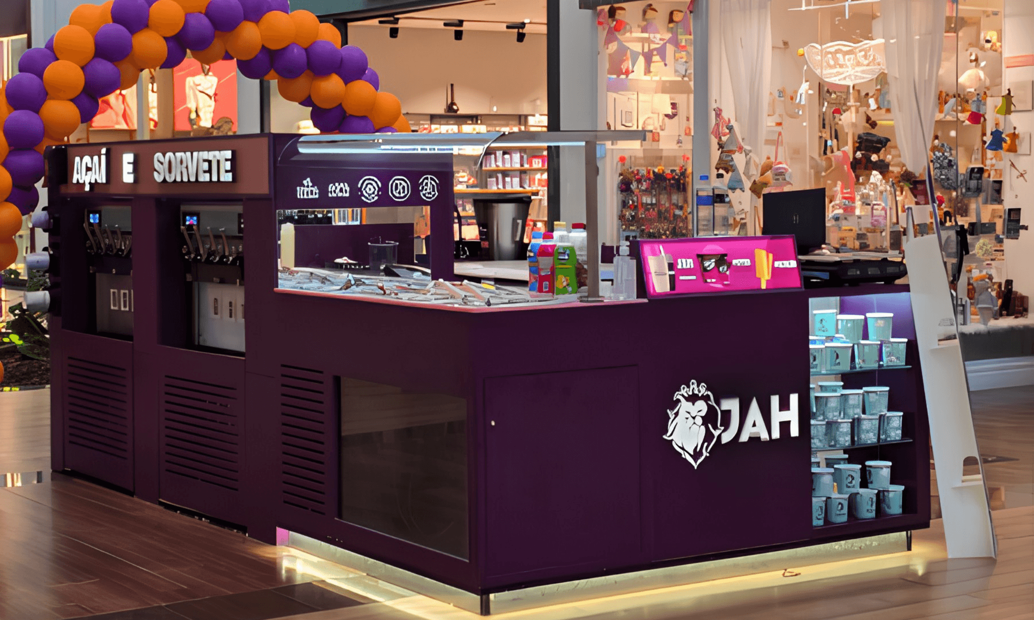 Banner do evento Mais sabor e refrescância: Jah do Açaí chega ao Uberlândia Shopping