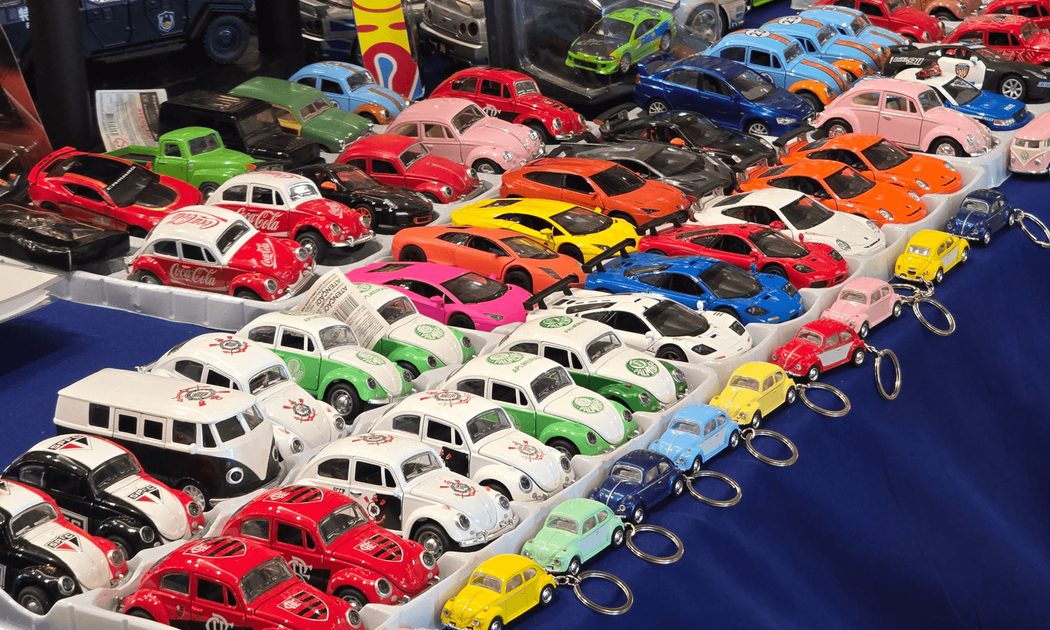 Banner do evento Exposição de Carrinhos e Colecionáveis encanta visitantes no shopping