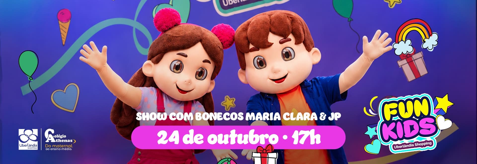 Banner do evento Maria Clara e JP