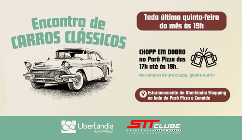 Banner do evento Encontro de Carros Clássicos