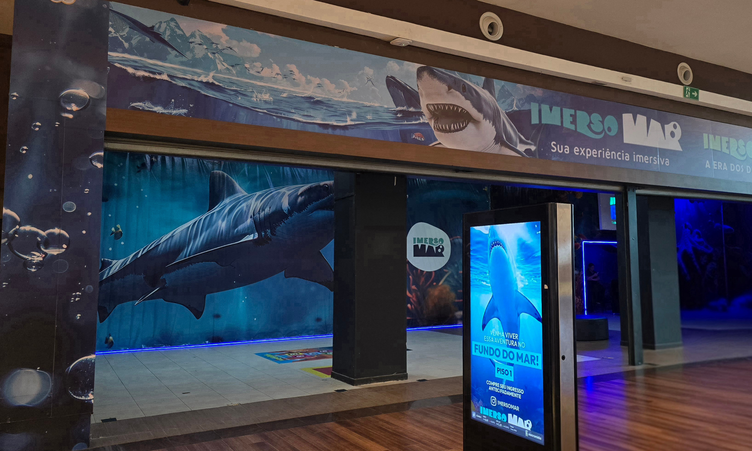Banner do evento Imerso Mar chega ao Uberlândia Shopping: uma experiência que vai te levar ao fundo do oceano!